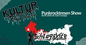 Werbebild für die Punkrocktresen Show am 30.05.2026 im Café Courage